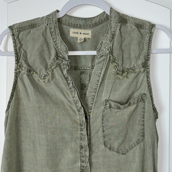 Cloth & Stone Anthropologie button back tencel SOFT dress S (box a) - Picture 2 of 7